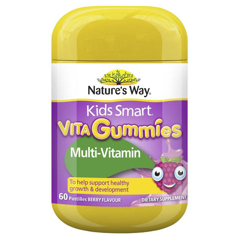 nature's way kids smart vita gummies multi vitamin & vegies 60 gummies