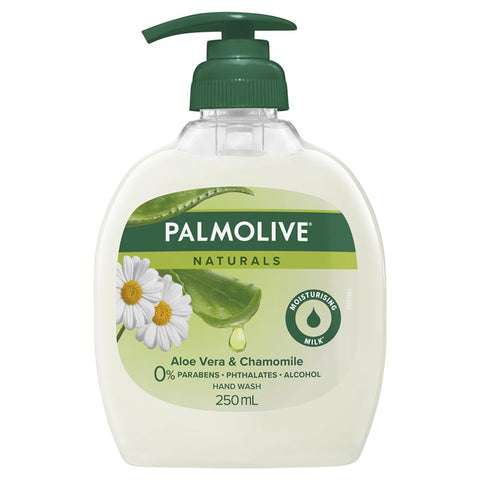 palmolive naturals liquid hand wash soap aloe vera & chamomile 250ml
