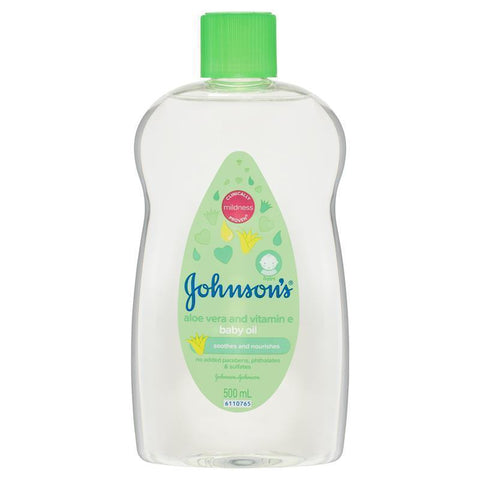 johnson's baby oil with aloe vera and vitamin e 500ml