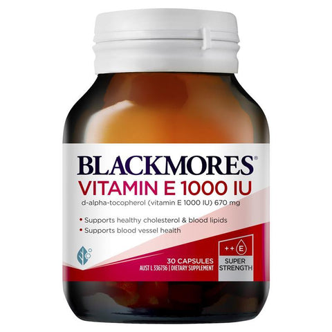 blackmores natural vitamin e 1000iu 30 capsules