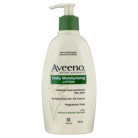 aveeno active naturals daily moisturising lotion fragrance free 354ml