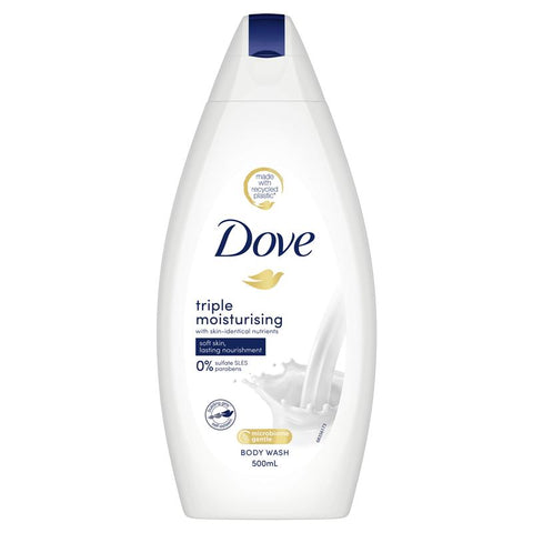 dovedove triple moisturising body wash 500mL