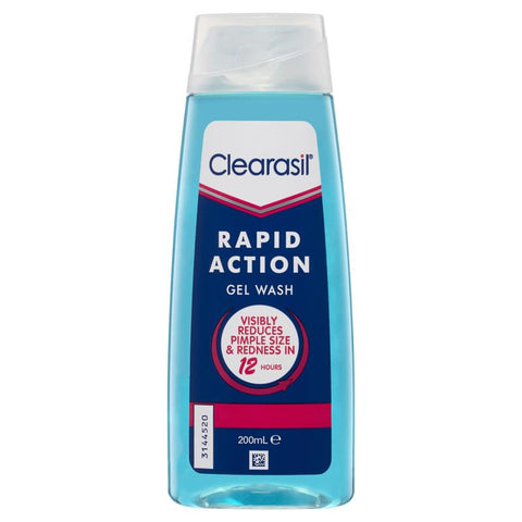 clearasil ultra rapid action face wash gel 200ml