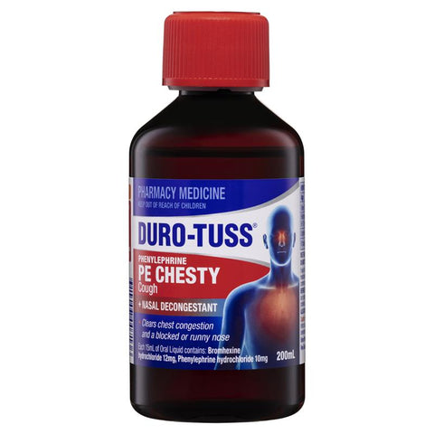 Duro-Tuss PE Chesty Cough + Nasal Decongestant 200mL