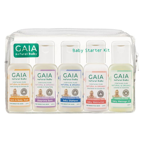 gaia natural baby starter kit 5 x 50ml