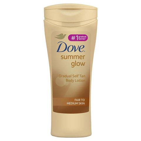 dove summer glow body lotion fair to medium skin 400ml