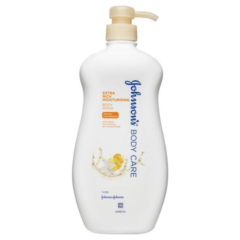 johnson's body care extra rich moisturising cream body wash 1 litre