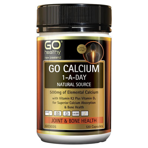 GO Healthy GO Calcium 1-A-Day 120 Caps