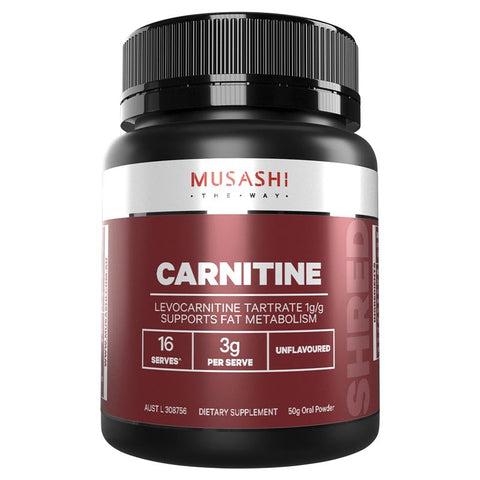 musashi carnitine unflavoured 50g