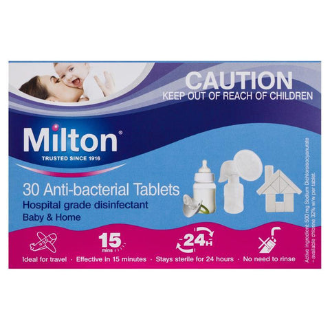 milton antibacterial 30 tablets