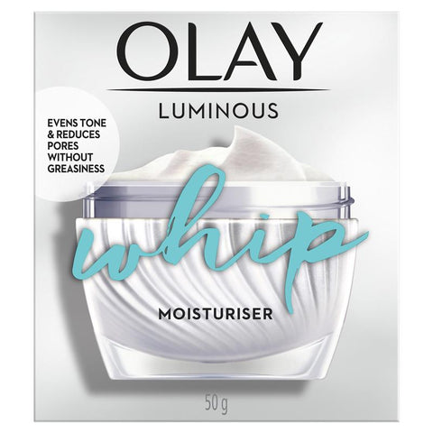 olay luminous whip moisturiser face cream 50g