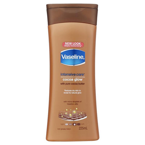 vaseline intensive care body lotion cocoa glow 225ml
