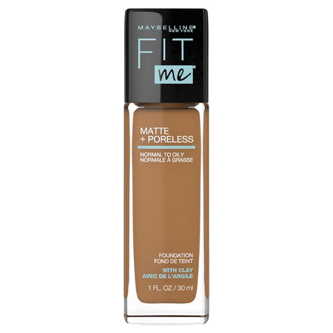 maybelline fit me matte & poreless mattifying liquid foundation - cappuccino 340
