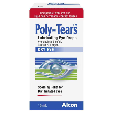 poly tears eye drops 15ml