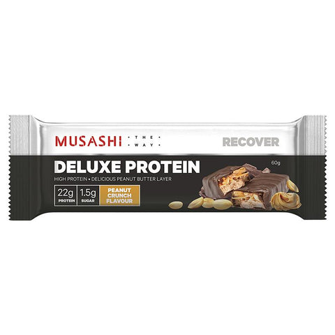 musashi deluxe protein bar peanut crunch 60g