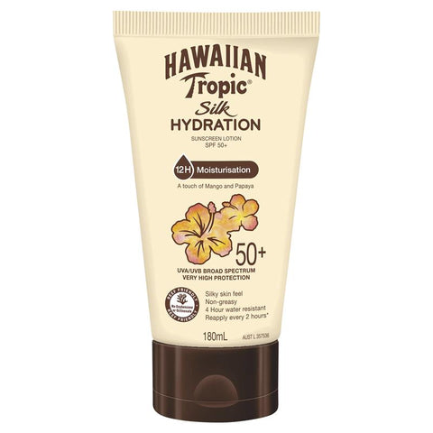hawaiian tropic silk hydration lotion 50+ 180ml