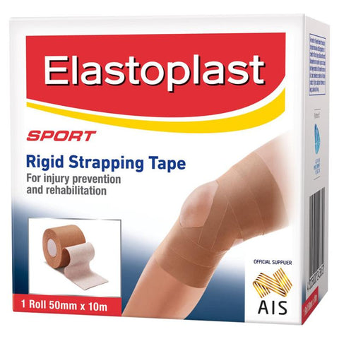 elastoplast 36005 sport rigid strapping tape 50mm x 10m tan