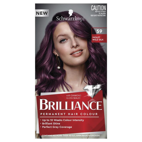 Schwarzkopf Brilliance Violet Wild Silk 59 Hair Colour 1pk