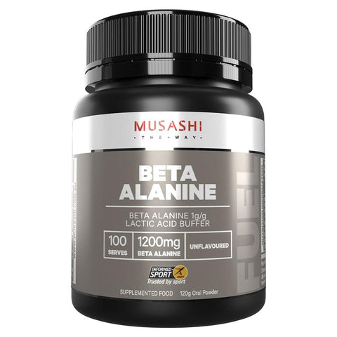 musashi beta alanine unflavoured 120g