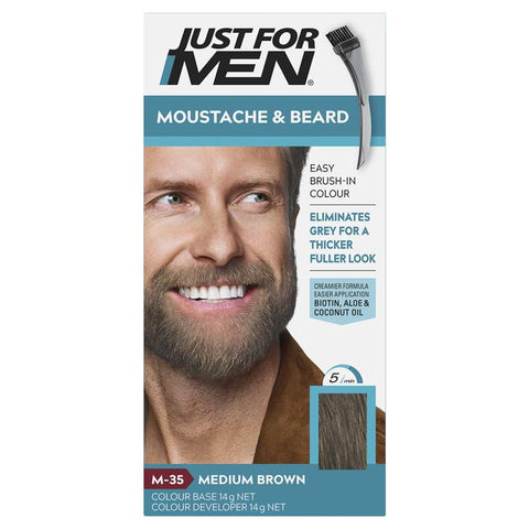Just For Men Moustache and Beard Colour Medium Brown