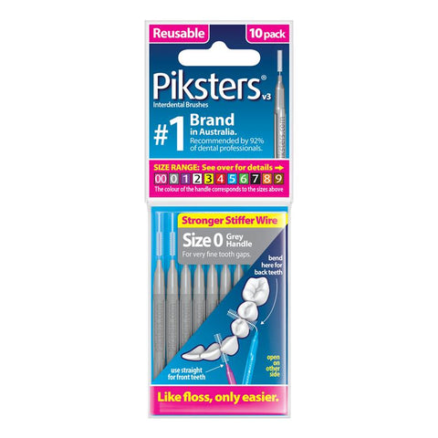 piksters interdental brush size 0 pack 10
