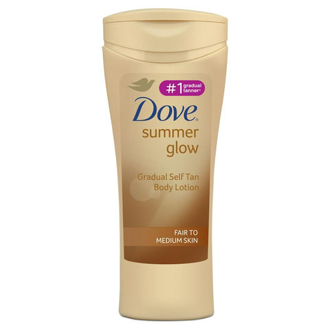 dove summerglow body lotion fair to medium skin 250ml