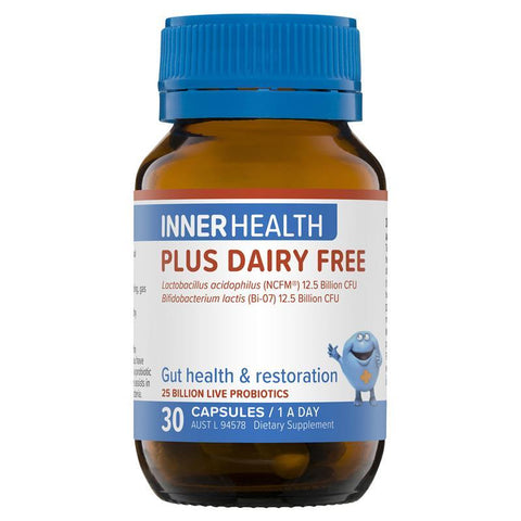 inner health plus dairy free 30 capsules fridge line