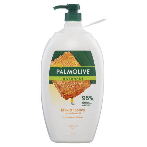 palmolive body wash milk & honey 2 litre