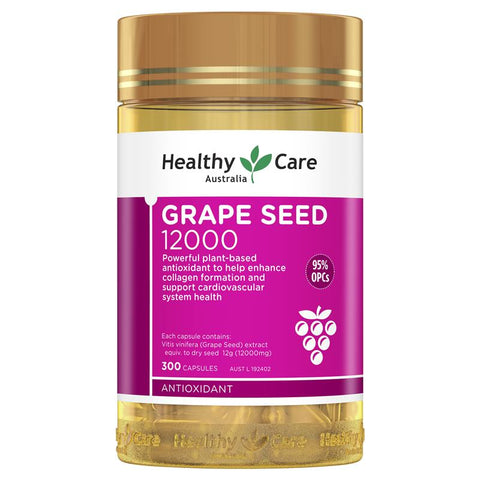 healthy care grape seed extract 12000 gold jar 300 capsules