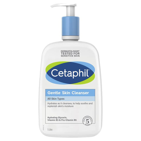 cetaphil gentle skin cleanser for face & body 1 litre