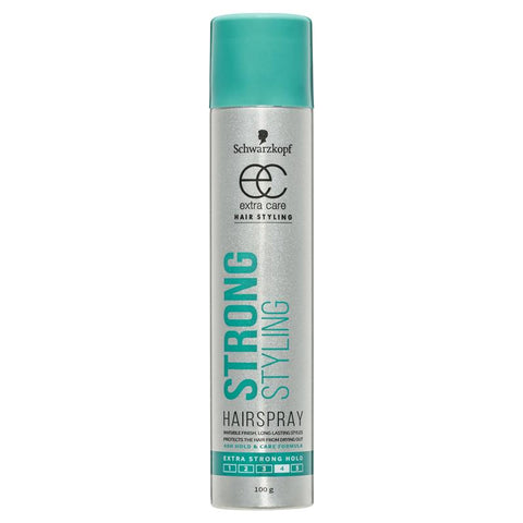 schwarzkopf extra care strong styling hairspray maximum hold 100g