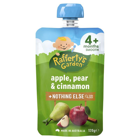 raffertys garden 4+ months apple pear and cinnamon 120g
