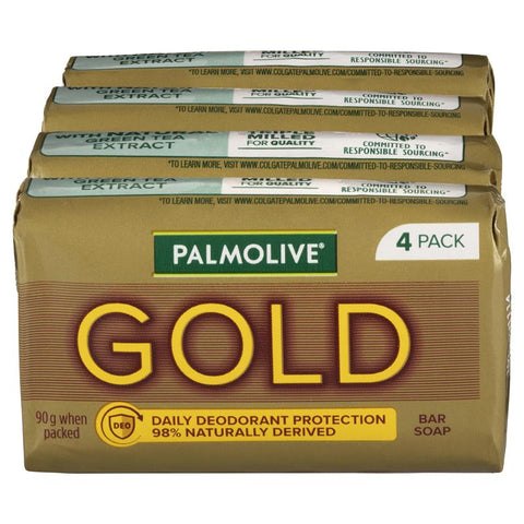 palmolive gold bar soap daily deodorant protection 4 x 90g