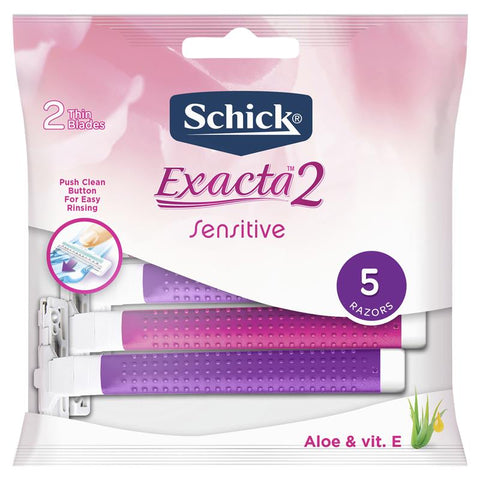 schick exacta2 sensitive women 5 disposable razors