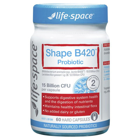 life space shape b420 probiotic 60 capsules
