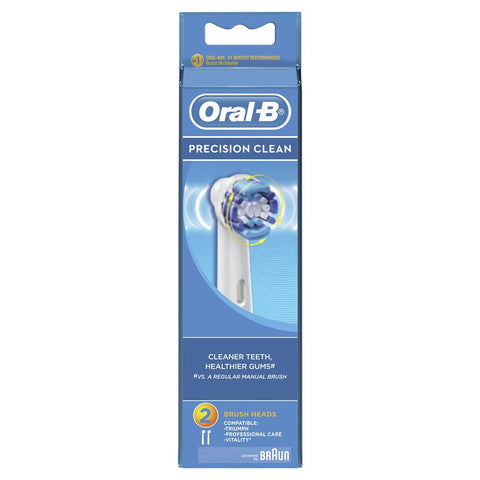 oral b power toothbrush refills precision clean 2 pack