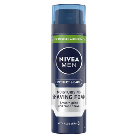 nivea men protect & care moisturising shaving foam 200ml