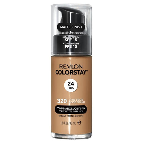 revlon colorstay makeup with time release technology for combination/oily true beige
