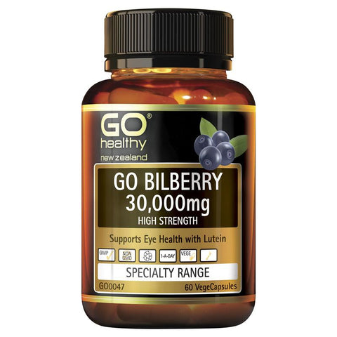 GO Healthy GO Bilberry 30,000mg 60 Vcaps