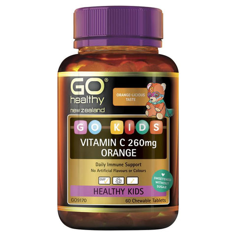 Go Healthy Kids Vitamin C 260mg Orange(60c)