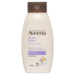 aveeno active naturals stress relief body wash lavender, chamomile and ylang-ylang essences 354ml