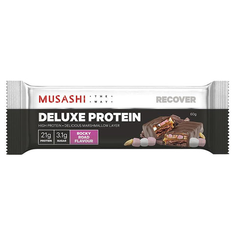musashi deluxe protein bar rocky road 60g