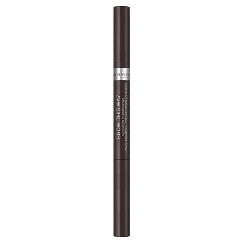 rimmel brow this way 2 in 1 fix & sculpt dark brown