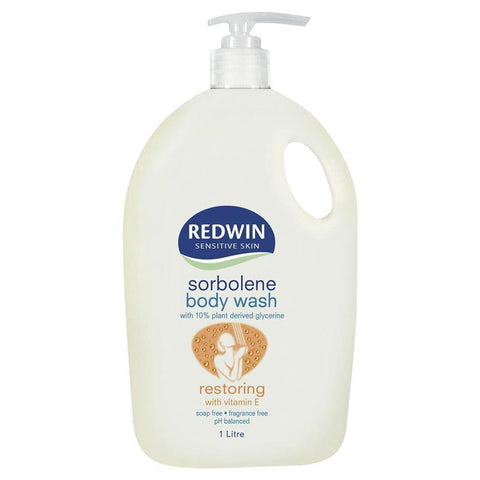 redwin sorbolene body wash with vitamin e 1 litre