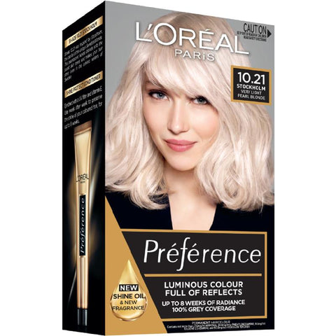 l'oreal paris preference stockholm 10.21 very very light pearl blonde