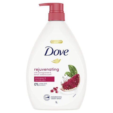 dovedove body wash rejuvenating pomegranate & lemon verbena1L