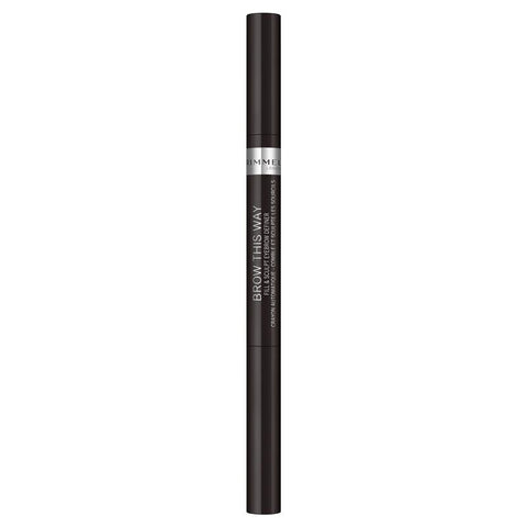 rimmel brow this way 2 in 1 fix & sculpt black