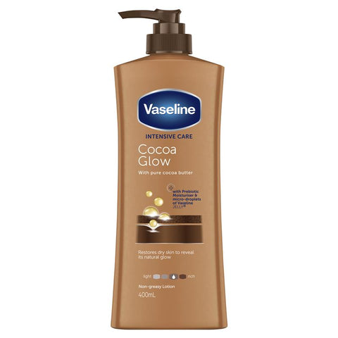 vaseline intensive care body lotion cocoa glow 400ml