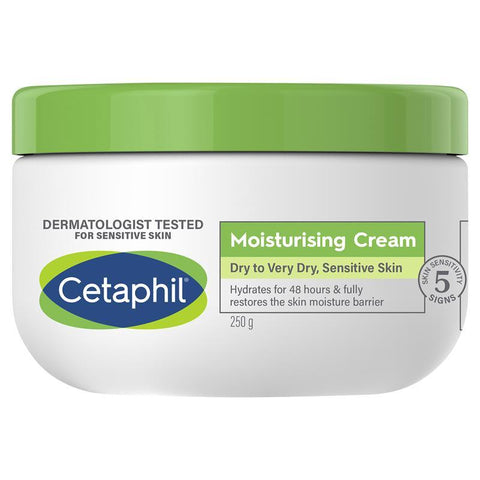 Cetaphil Moisturising Cream 250g, Rich Hydrating Moisturiser
