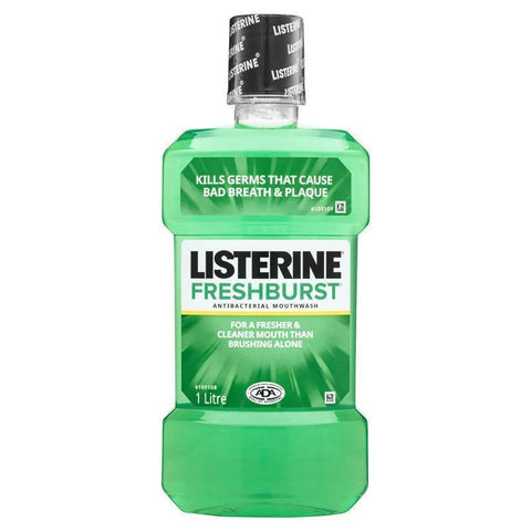 listerine mouthwash fresh burst 1 litre